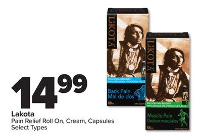 Lakota Pain Relief Roll On, Cream, Capsules