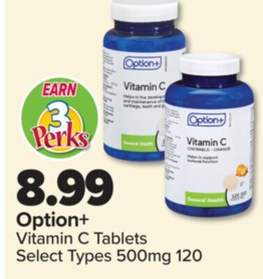 Option+ Vitamin C Tablets