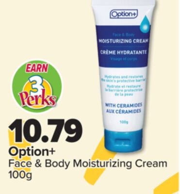 Option+ Face & Body Moisturizing Cream
