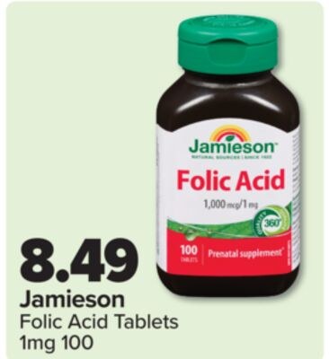Jamieson Folic Acid Tablets