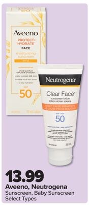 Aveeno / Neutrogena Sunscreen, Baby Sunscreen