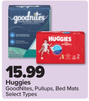 Huggies GoodNites, Pullups, Bed Mats