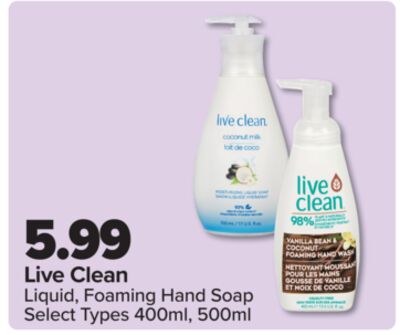Live Clean Liquid, Foaming Hand Soap