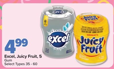 Excel, Juicy Fruit, 5