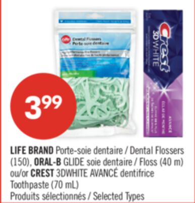LIFE BRAND Porte-soie dentaire (150), ORAL-B GL…