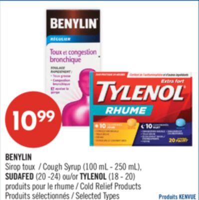 BENYLIN Sirop toux (100 mL - 250 mL), SUDAFED (…