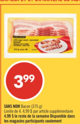 SANS NOM Bacon