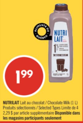 NUTRILAIT Lait au chocolat