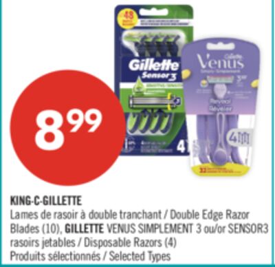 KING·C·GILLETTE Lames de rasoir à double tranch…
