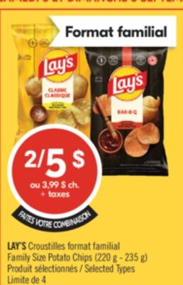 LAY'S Croustilles format familial