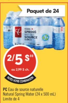 PC Eau de source naturelle