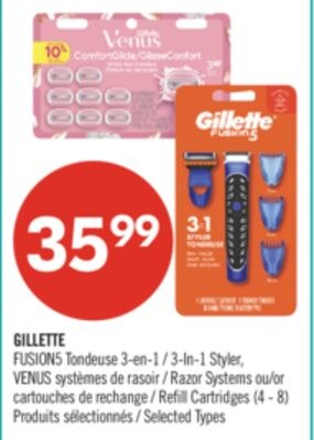GILLETTE FUSION5 tondeuse 3-en-1, VENUS système…