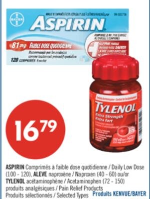 ASPIRIN Comprimés à faible dose quotidienne (10…