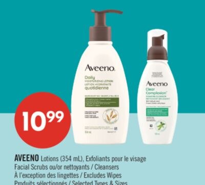 AVEENO Lotions (354 mL), Exfoliants pour le vis…