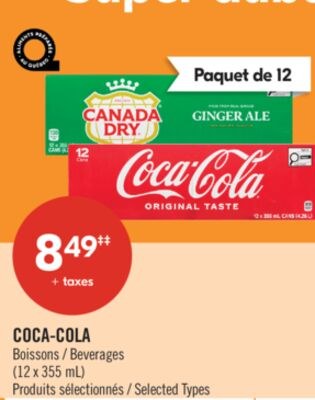 COCA-COLA Boissons (12 x 355 mL)