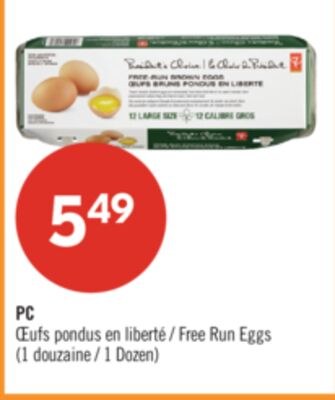 PC Œufs pondus en liberté