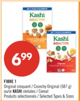 FIBRE 1 Original croquant (587 g) ou KASHI céré…