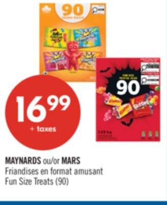 MAYNARDS ou MARS Friandises en format amusant