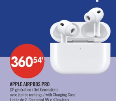 APPLE AIRPODS PRO 3e génération avec étui de re…