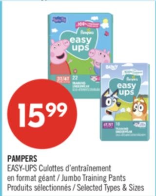PAMPERS EASY—UPS Culottes d'entraînement en for…