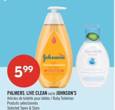 PALMERS, LIVE CLEAN ou JOHNSON'S Articles de to…