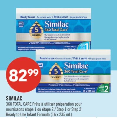 SIMILAC 360 TOTAL CARE, Prête à utiliser prépar…
