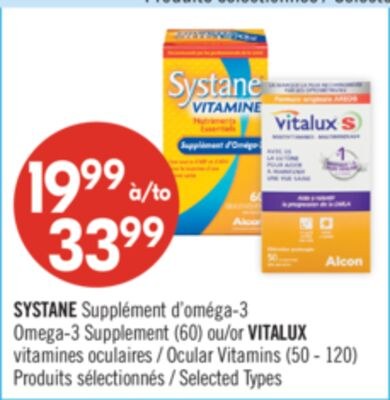 SYSTANE Supplément d'oméga-3 Omega-3 Supplement…