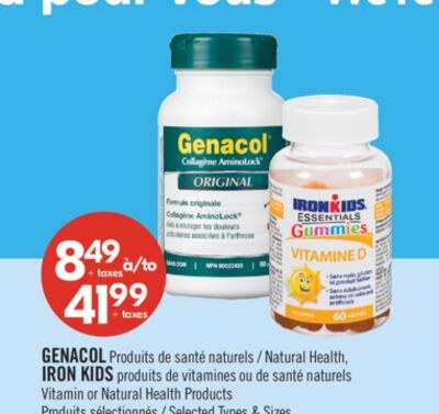 GENACOL Produits de santé naturels, IRON KIDS p…
