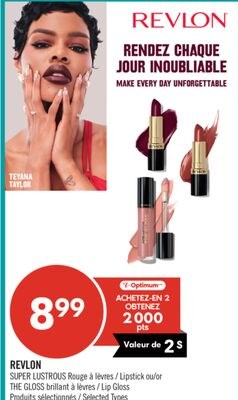 REVLON SUPER LUSTROUS Rouge à lèvres THE GLOSS …