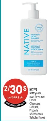 NATIVE Nettoyants pour le visage