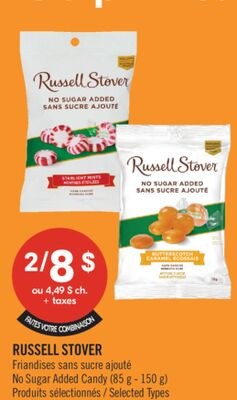 RUSSELL STOVER Friandises sans sucre ajouté