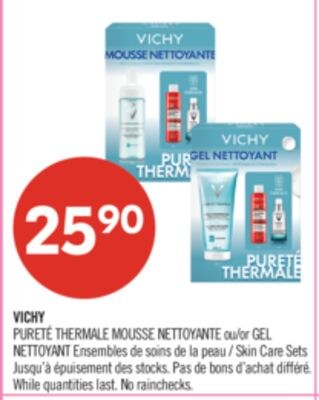 VICHY PURETÉ THERMALE MOUSSE NETTOYANTE ou GEL …