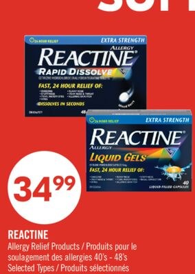 REACTINE Allergy Relief Products