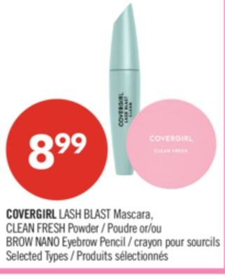 COVERGIRL LASH BLAST Mascara, CLEAN FRESH Powde…