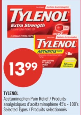 TYLENOL Acetaminophen Pain Relief