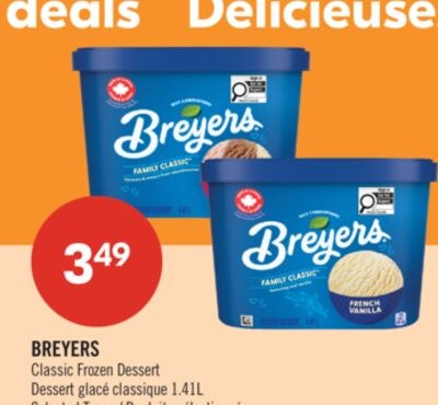 BREYERS Classic Frozen Dessert