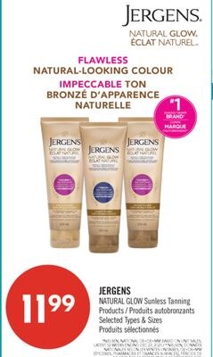 JERGENS NATURAL GLOW Sunless Tanning Products