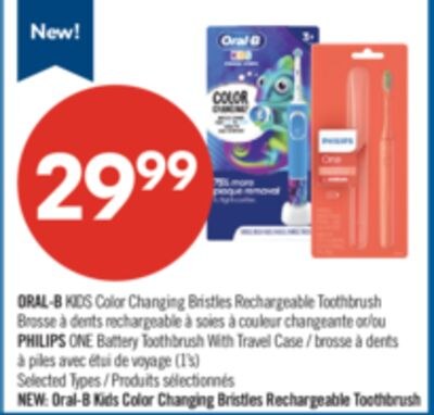 ORAL-B KIDS Color Changing Bristles Rechargeabl…