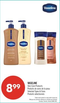 VASELINE Skin Care Products