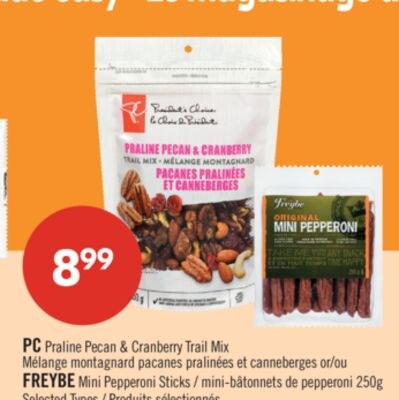 PC Praline Pecan & Cranberry Trail Mix or FREYB…