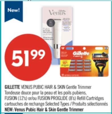 GILLETTE VENUS PUBIC HAIR & SKIN Gentle Trimmer…