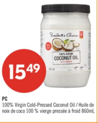 PC 100% Virgin Cold-Pressed Coconut Oil