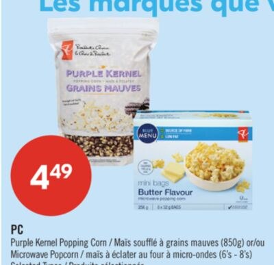 PC Purple Kernel Popping Corn (850g) or Microwa…