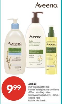 AVEENO Daily Moisturizing Oil Mist (200mL) or B…
