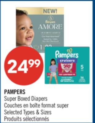 PAMPERS Super Boxed Diapers