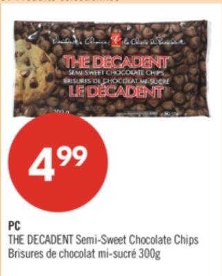PC THE DECADENT Semi-Sweet Chocolate Chips