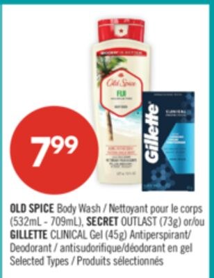 OLD SPICE Body Wash (532mL - 709mL), SECRET OUT…