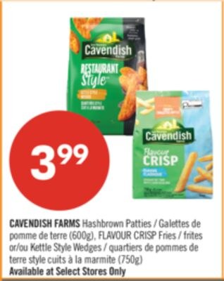 CAVENDISH FARMS Hashbrown Patties (600g), FLAVO…