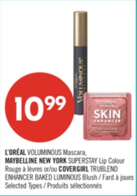 L'ORÉAL VOLUMINOUS Mascara, MAYBELLINE NEW YORK…