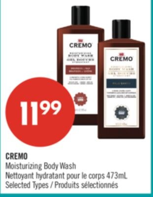 CREMO Moisturizing Body Wash